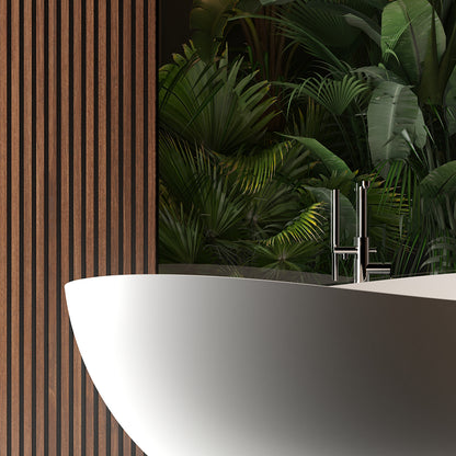 Waive vrijstaand ligbad | 160x95cm | Solid surface mat wit