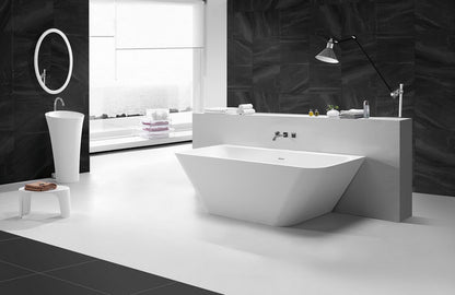 Wiesbaden Solid Surface semi-vrijstaand bad type 3 179x84 - WDtegels