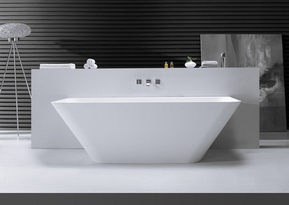 Wiesbaden Solid Surface semi-vrijstaand bad type 3 179x84 - WDtegels