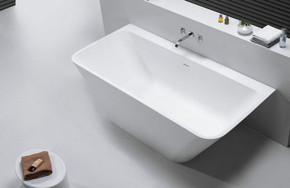 Wiesbaden Solid Surface semi-vrijstaand bad type 3 179x84 - WDtegels