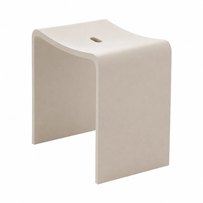 Zita kruk solid surface 40x30x42,5cm beige - productfoto 2