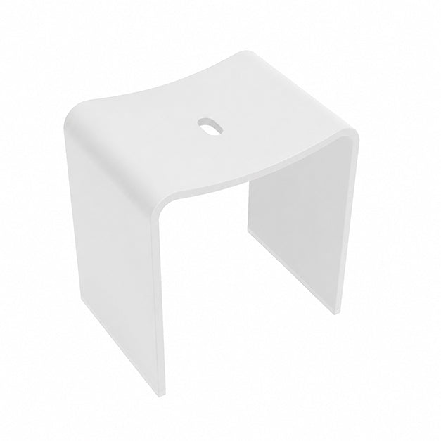 Wiesbaden Solid Surface stool 40x30x42