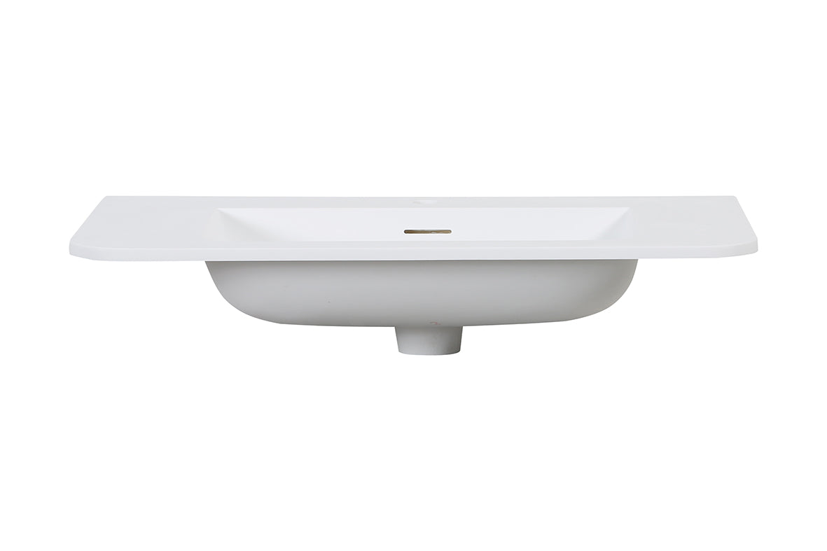 Laro meubelwastafel 80 x 48 x 1,5 cm solid surface mat wit - afbeelding 3