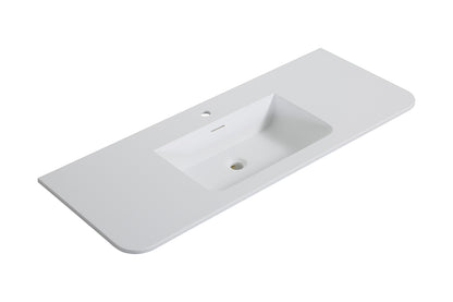 Laro meubelwastafel 120 x 48 x 1,5 cm solid surface mat wit