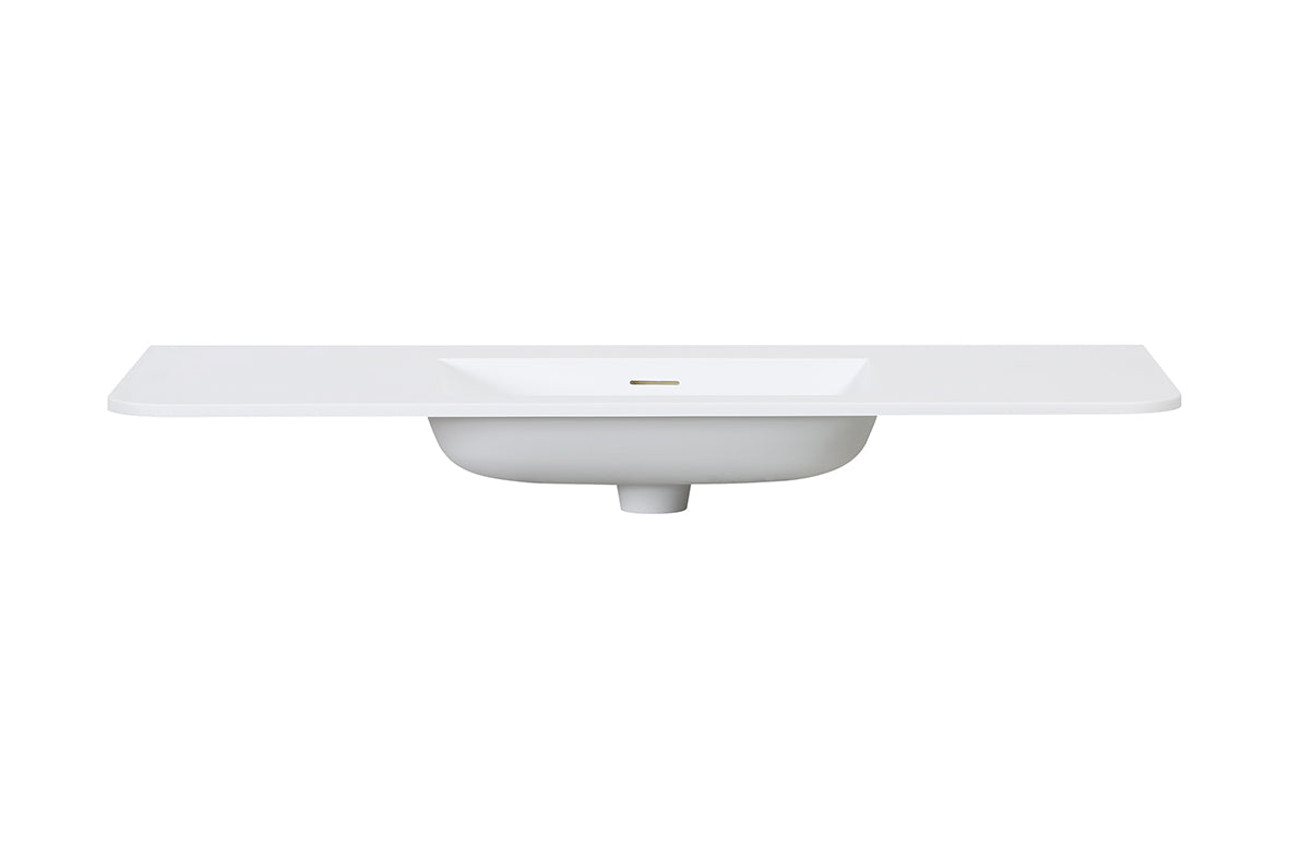 Laro meubelwastafel 120 x 48 x 1,5 cm solid surface mat wit - afbeelding 3