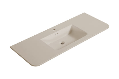 Laro meubelwastafel 120 x 48 x 1,5 cm solid surface beige