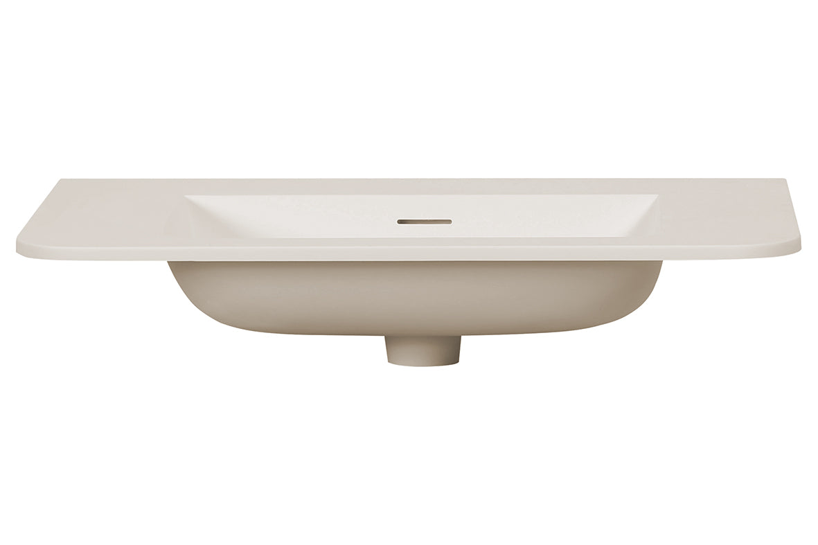 Laro meubelwastafel 80 x 48 x 1,5 cm solid surface beige - afbeelding 3