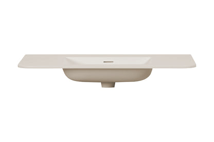 Laro meubelwastafel 100 x 48 x 1,5 cm solid surface beige - afbeelding 3