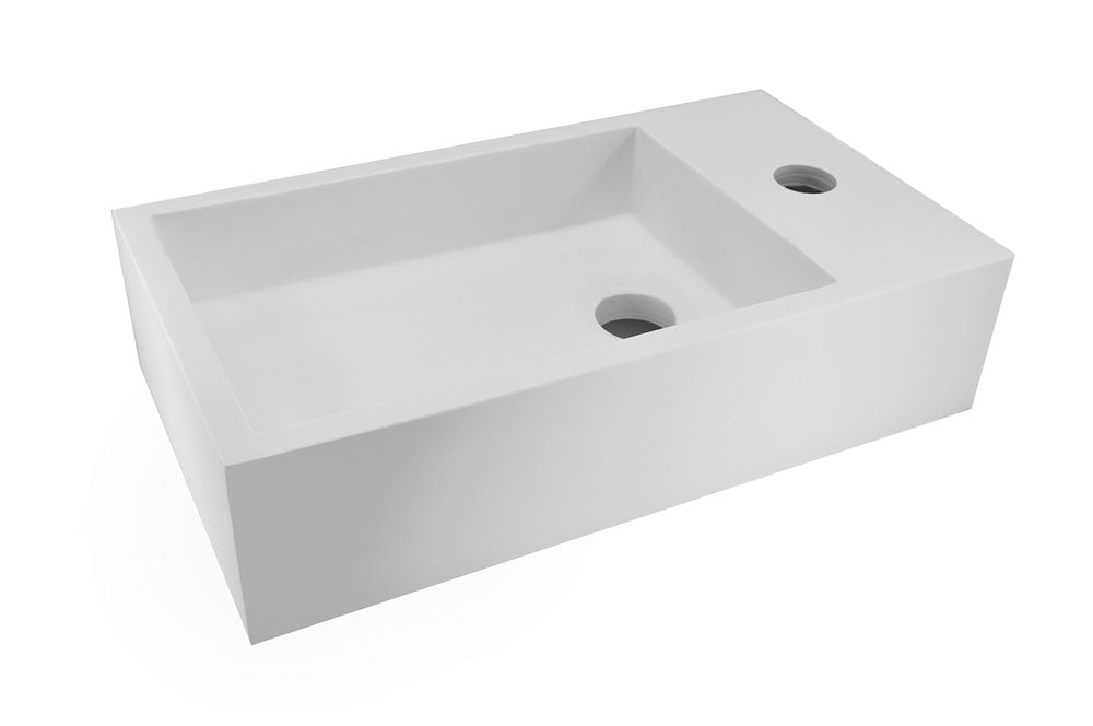 Wiesbaden Solid Surface fontein rechts 400x220x100 - WDtegels