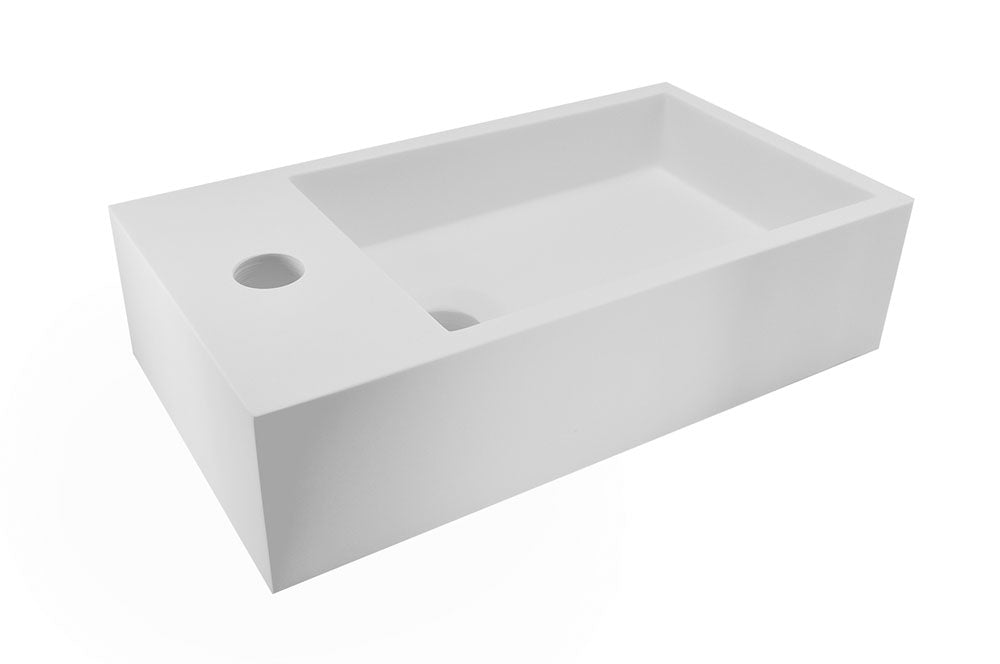 Wiesbaden Solid Surface fontein links 400x220x100 - WDtegels