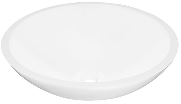 Valerie waskom rond | 43x13cm | Solid surface | Mat wit
