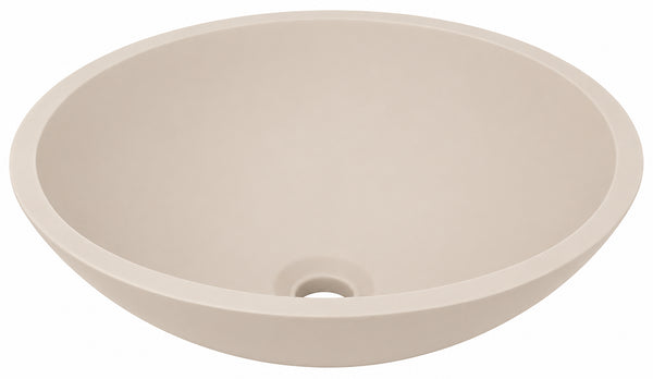 Valerie waskom rond | 43x13cm | Solid surface | Beige