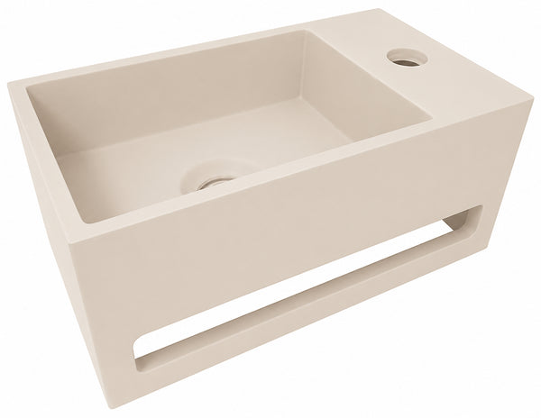 Julia fontein rechts | 35x20x16cm | Solid surface beige