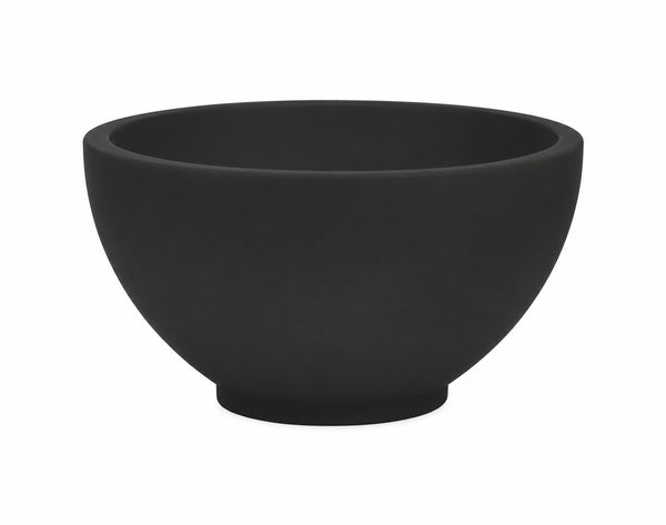 Tessa round washbasin | 20x11cm | Solid surface | Matt black