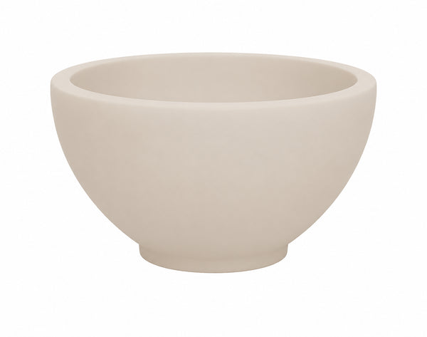 Tessa waskom rond | 20x11cm | Solid surface | Beige