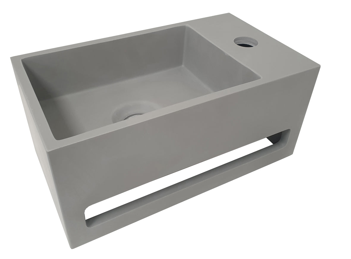 Julia fontein Solid Surface 35 x 20 x 16 cm beton (look) rechts