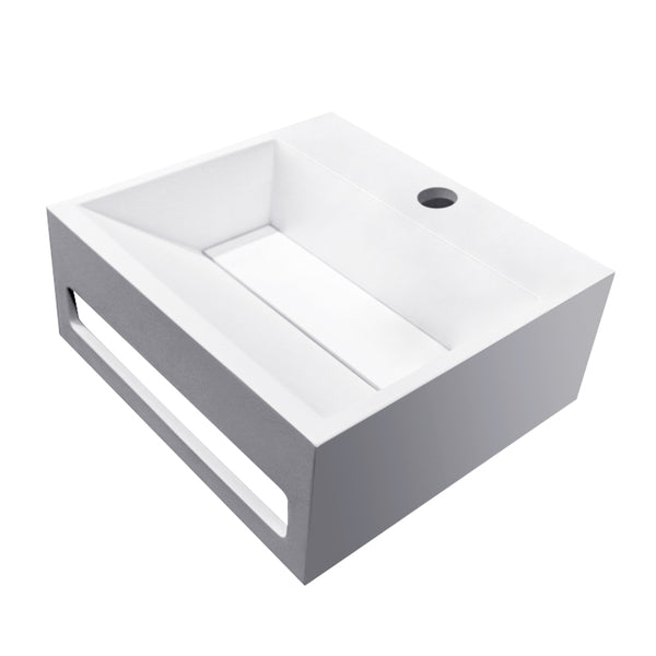 Julia fountain 30 x 28 x 12.5 cm solid surface matt white