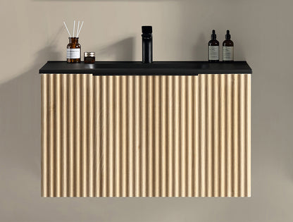 Ribbella onderkast met 1 lade 80 x 45 cm naturel eik - WDtegels