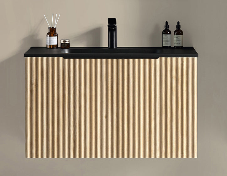 Ribbella onderkast met 1 lade 100 x 45 cm naturel eik - WDtegels