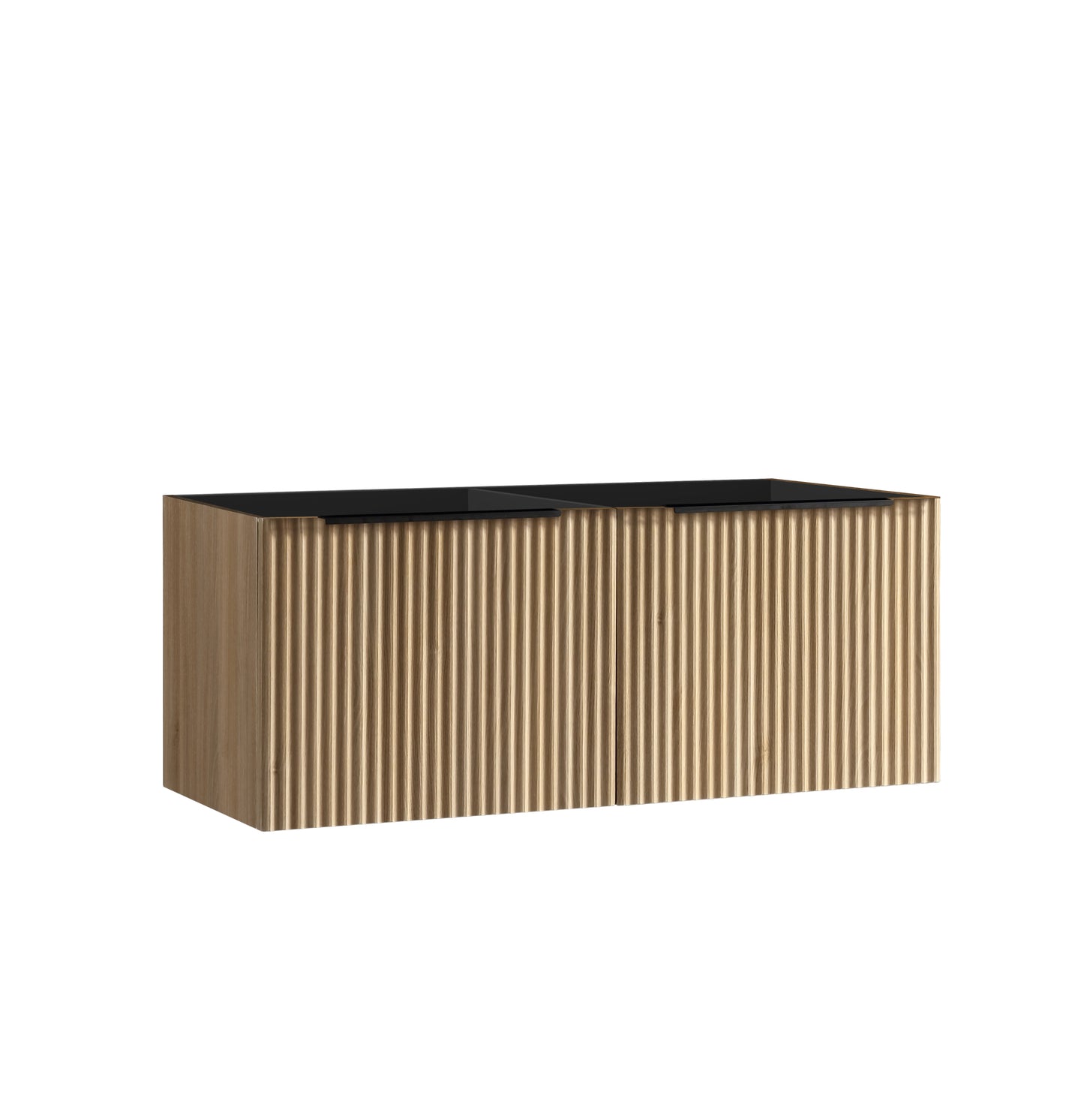 Ribbella onderkast met 2 laden 2 uitsparingen 120 x 45 cm naturel eik - WDtegels
