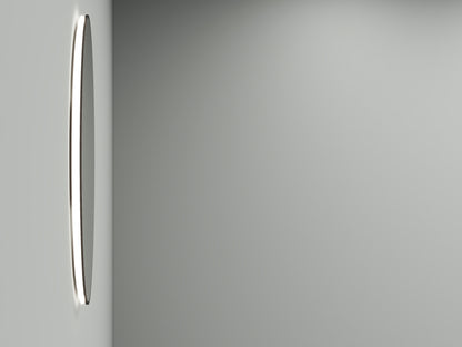 Novi spiegel rond met LED, dimbaar 80 cm mat zwart