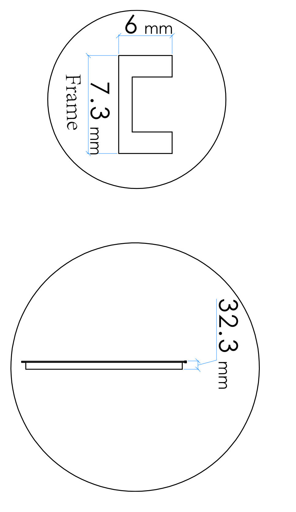 Novi spiegel 100 cm rond met LED, dimbaar mat zwart - WDtegels