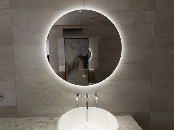 Giro spiegel rond met LED, dimbaar en spiegelverwarming 60 cm