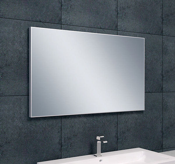 Serra spiegel 100x60x2,1 cm rechthoek met lijst aluminium