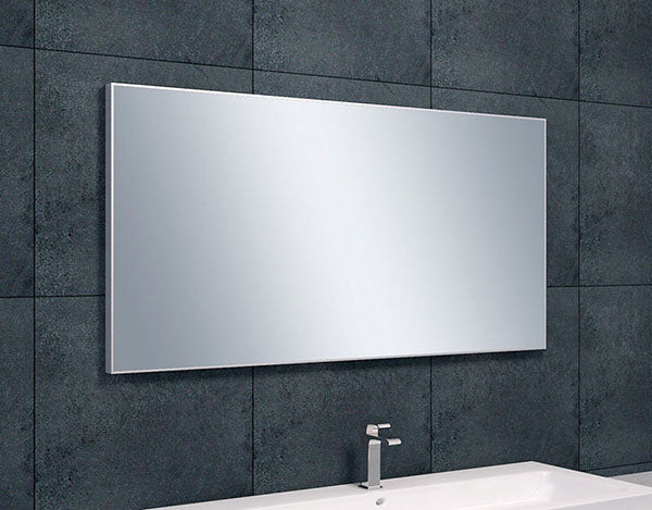 Serra spiegel 120x60x2,1cm rechthoek met lijst aluminium