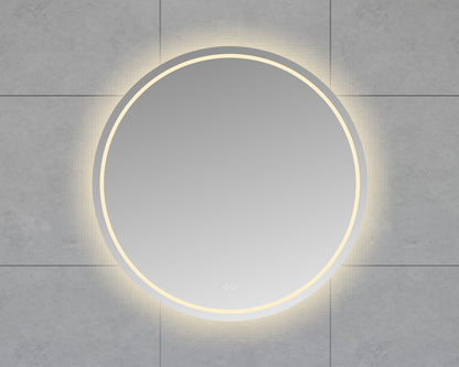 Lumora ronde badkamerspiegel 100cm met LED-verlichting