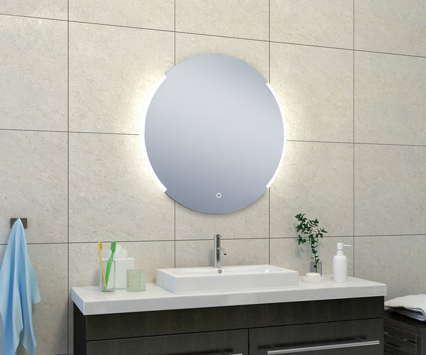 Wiesbaden Round spiegel 80cm rond dimbare LED condensvrije