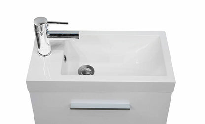 Emma fonteinmeubel 50 x 25 cm wit