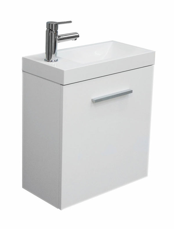 Wiesbaden Emma mueble bajo lavabo + lavabo | 50x25x50cm | Blanco