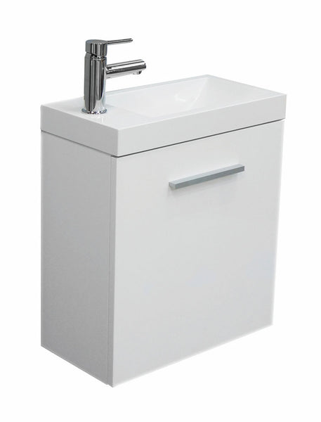 Wiesbaden Emma washbasin cabinet + sink 500x250x500 white