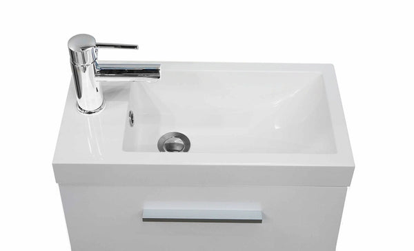 Wiesbaden Emma fonteinkastje + wastafel 500x250x500 wit