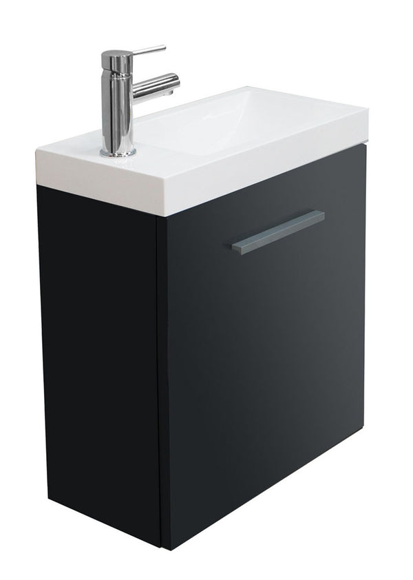 Mueble con lavabo Wiesbaden Emma | 50x25x50cm | Gris brillante
