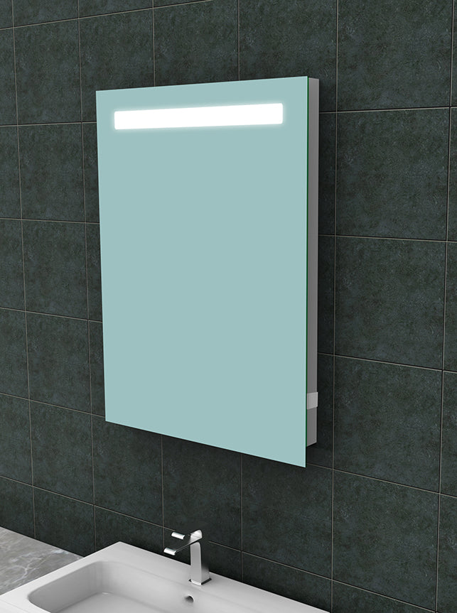 Tigris spiegel rechthoek met LED en stopcontact 60 x 80 cm - WDtegels