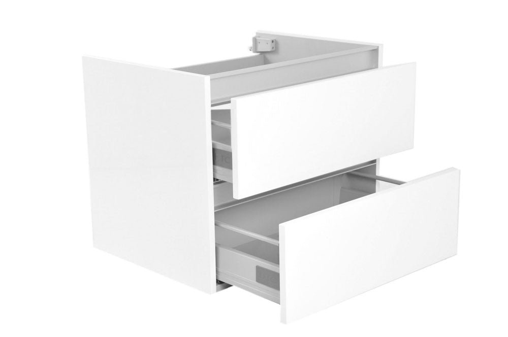 Vision onderkast met 2 laden 60 x 46 cm glans wit - WDtegels