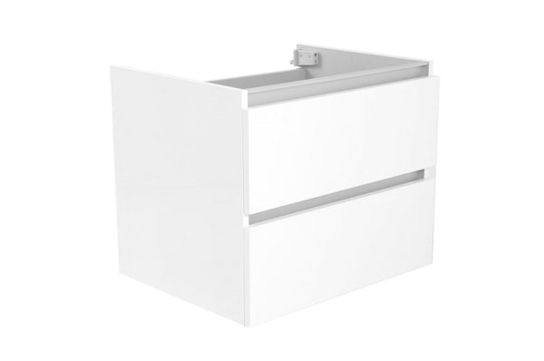 Vision base cabinet 60x46x50cm with 2 drawers - glossy white