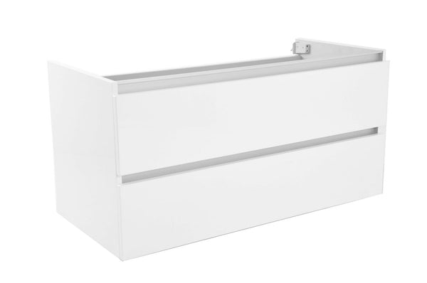 Vision base cabinet 100x46x50cm with 2 drawers - glossy white
