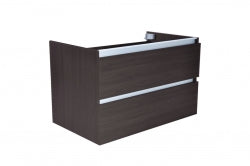 Mueble bajo Vision de 80x46x50cm con 2 cajones - gris veteado madera