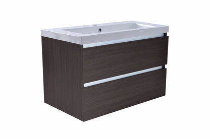 Vision onderkast+2 laden 80x46 houtnerf grijs - WDtegels