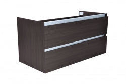 Mueble bajo Vision 100x46x50cm con 2 cajones - veta de madera gris