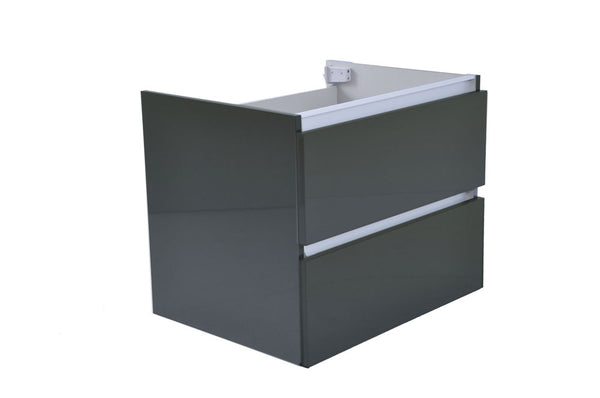 Mueble bajo Vision 60x46x50cm con 2 cajones - gris brillante