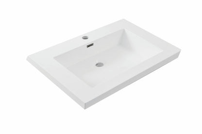 Vision kunstmarmer wastafel 60x46 wit - WDtegels