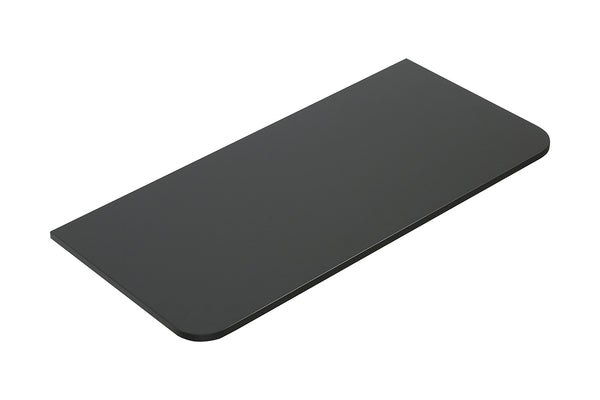 Novira countertop with rounded corners | 80x48cm | Matte black