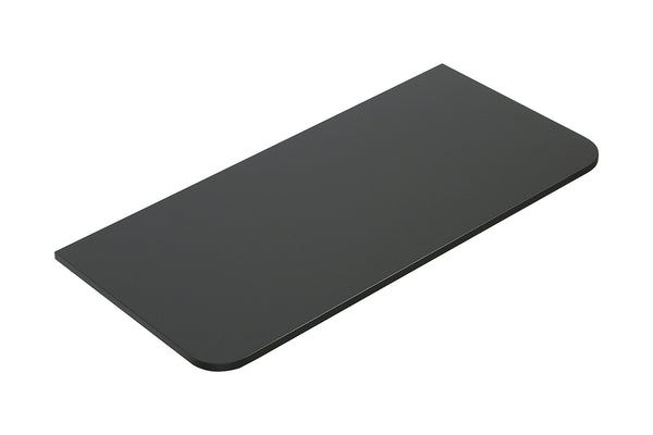 Novira countertop with rounded corners | 100x48cm | Matte black