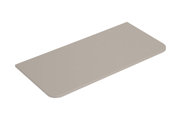 Sulora topblad met afgeronde hoeken | 100x48cm | Mat beige