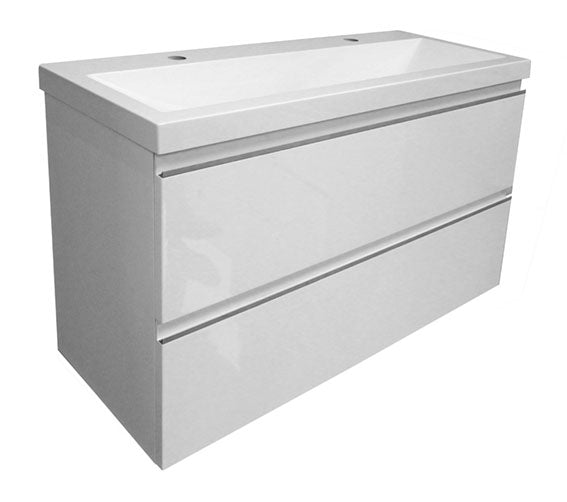 Shall onderkast 100 x 36 cm glans wit - WDtegels