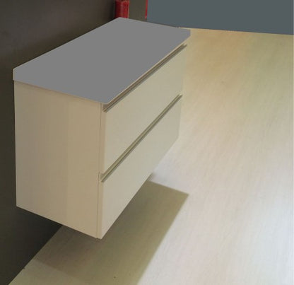 Shall onderkast 100 x 36 cm glans wit - WDtegels